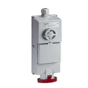   Schneider Electric Kaedra Box - 82883 Isoblock Falra szerelhető, reteszelhető aljzat, 3P+N+F, 6h, 63A, 415V, IP65, védelem nélkül