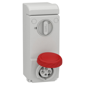   Schneider Electric Kaedra Box - 83085 - Mureva PK (Unika) Falra szerelhető, reteszelhető aljzat, 3P+F, 6h, 16A, 415V, IP65, védelem nélkül