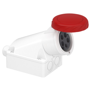   Schneider Electric Kaedra Box - 83171 - Mureva PK (Pratika) Falra szerelhető aljzat hátlappal, 3P+N+F, 6h, 32A, 415V, IP67, csavaros