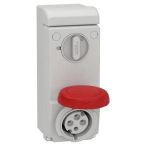 Schneider Electric Kaedra Box - 83299 - Mureva PK (Unika) Falra szerelhető, reteszelhető aljzat, 3P+N+F, 3h, 32A, 440V, IP65, védelem nélkül