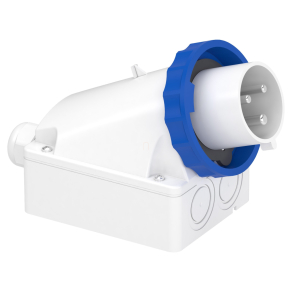   Schneider Electric Kaedra Box - 83566 - Mureva PK (Pratika) Falra szerelhető villa hátlappal, 2P+F, 6h, 32A, 250V, IP67, csavaros