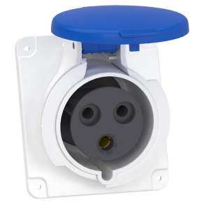   Schneider Electric Kaedra Box - PKY32F423 - Mureva PK (Pratika) Panelre szerelhető döntött aljzat, 2P+F, 6h, 32A, 250V, IP44, gyorscsatlakozás