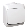 Schneider Electric Cedar Plus - WDE000510 - Egypólusú kapcsoló, IP44, fehér (101) 