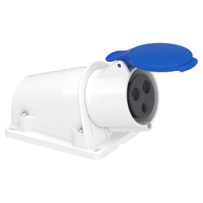   Schneider Electric PratiKa - PKF32W423 - Mureva PK (Pratika) Falra szerelhető aljzat, 2P+F, 6h, 32A, 250V, IP44, csavaros