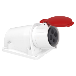   Schneider Electric PratiKa - PKF32W434 - Mureva PK (Pratika) Falra szerelhető aljzat, 3P+F, 6h, 32A, 415V, IP44, csavaros