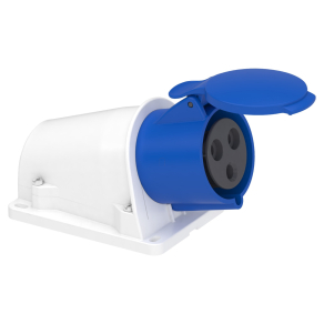   Schneider Electric Kaedra Box - PKY32W423 - Mureva PK (Pratika) Falra szerelhető aljzat, 2P+F, 6h, 32A, 250V, IP44, gyorscsatlakozás