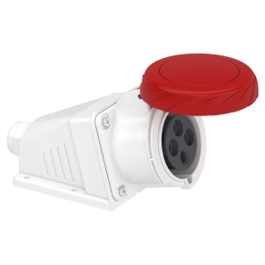   Schneider Electric Kaedra Box - PKF32W734 - Mureva PK (Pratika) Falra szerelhető aljzat, 3P+F, 6h, 32A, 415V, IP67, csavaros