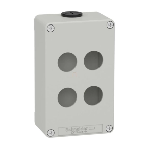   Schneider Electric Harmony XAP, XB2 SL - XAPD2204 - üres, vezérlődoboz, 4 furattal, szürke