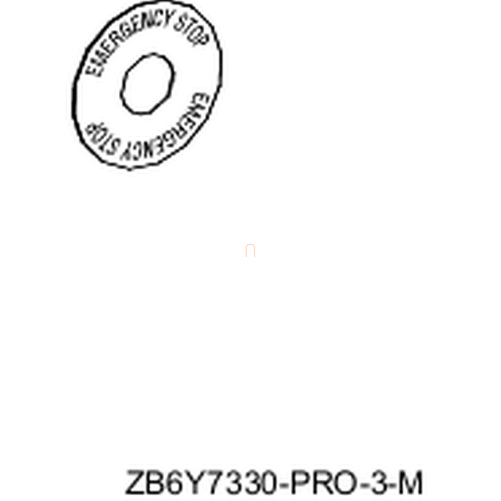 ZB6-Y7330  Kerek felirati címke D45  emergency stop  Schneider