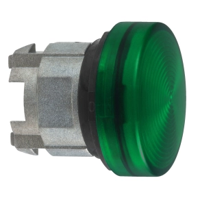 Schneider Electric Harmony XB4 - ZB4BV03S - zöld jelzőlámpa fej Ø22 with barázdált búra BA9-cel