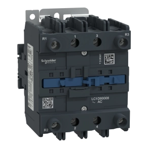 Schneider Electric TeSys D - LC1D80008E7 - AC mágneskapcsoló, 125A (AC1) , csavaros csatlakozású, 2Z+2NY pólus