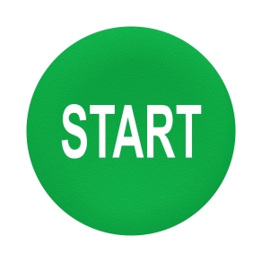 Schneider Electric Harmony XB4 - ZBA333 - Ø22 nyomógomb zöld tető jelölt START