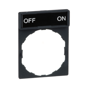   Schneider Electric Harmony XB4 - ZBY2367 - címketartó 30x40 mm, Ø22 készülékekhez, 8x27 mm felirati címkével, OFF-ON