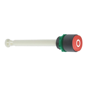 Schneider Electric Harmony XB5 - XB5AL84101 - komplett műanyag reset nyomógomb, Ø22, 17 - 120mm, kiálló, piros, "O"
