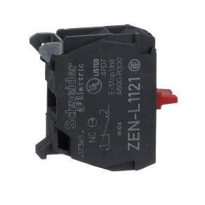 Schneider Electric Harmony XALD, XALK - ZENL1121 -érintkezőblokk, Ø22 készülékekhez, 1NC, hátsó rögzítés