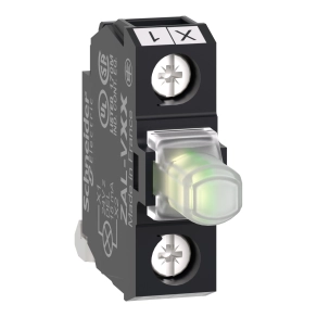 Schneider Electric Harmony XALD - ZALVB1 Harmony XAC kiegészítő, LED modul, hátlapra szerelhető, 24 VAC/DC fehér, XAC tokozatokhoz