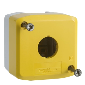Schneider Electric Harmony XALK - XALK01H7 sárga üres tokozat világosszürke aljzattal - 1 kivágás - UL/CSA tanúsított