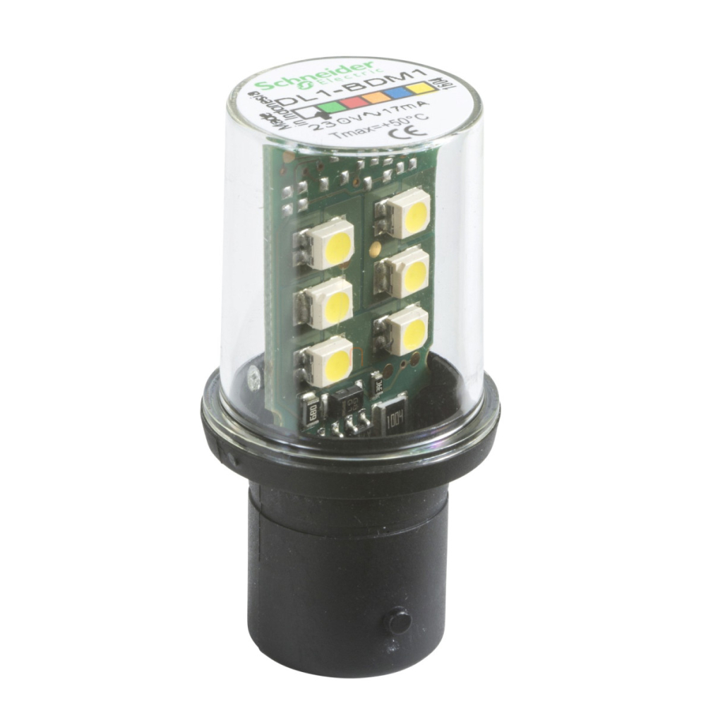 DL1BDM1 LED-es izzó, BA15d foglalat, 230V, fehér Schneider