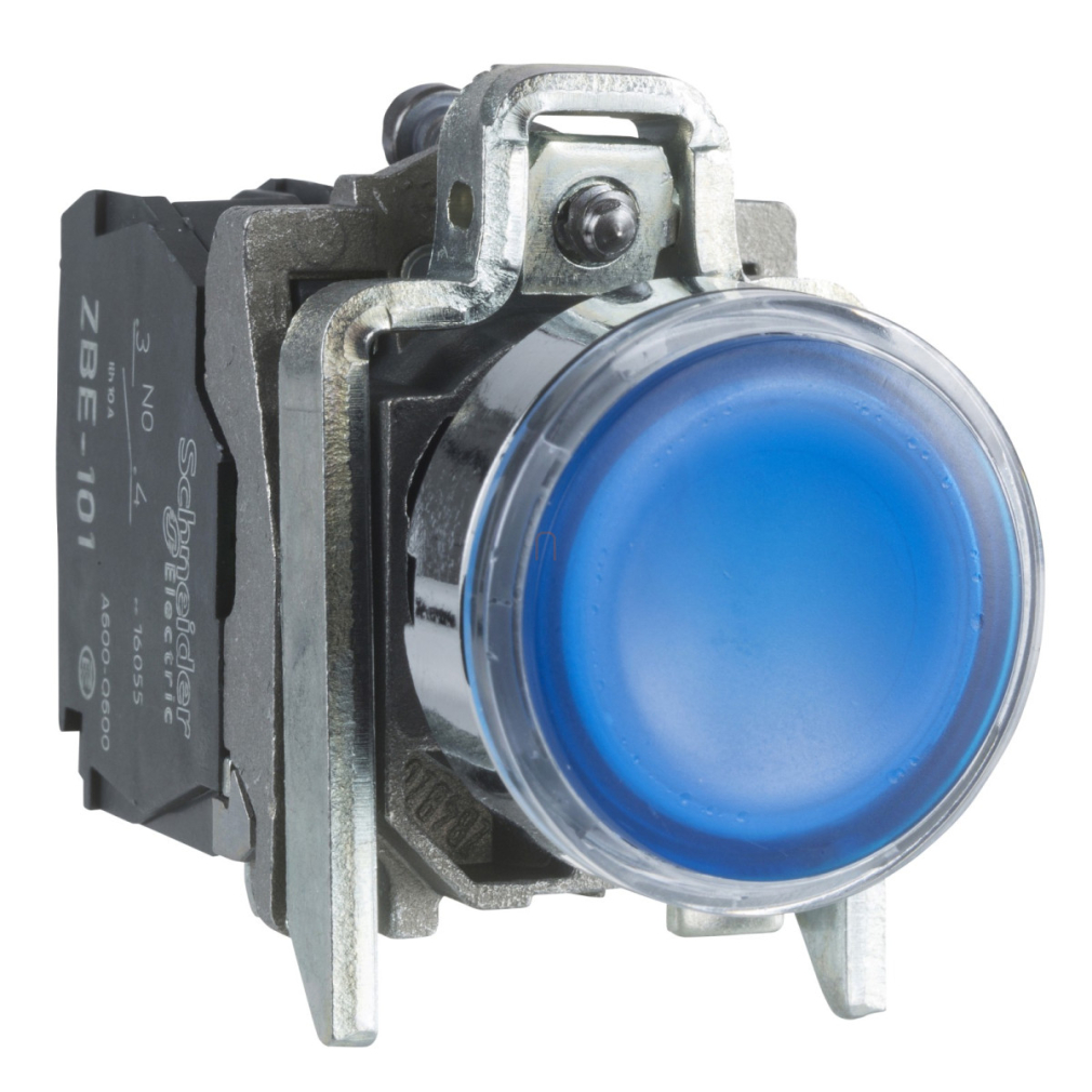XB4-BW36B5 LED-es világító nyomógomb, kék, 24V Schneider