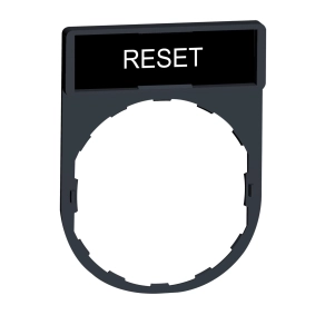 Schneider Electric Harmony XB4 - ZBY2322 - címketartó 30x40 mm, Ø22 készülékekhez, 8x27 mm felirati címkével, RESET