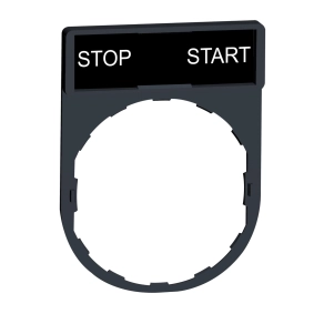 Schneider Electric Harmony XB4 - ZBY2366 - címketartó 30x40 mm, Ø22 készülékekhez, 8x27 mm felirati címkével, START-START