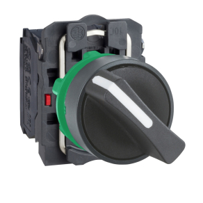   Schneider Electric Harmony XB5 - XB5AD25 - komplett műanyag választókapcsoló, Ø22, 2 állású, 1NO+1NC