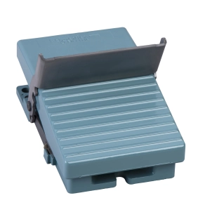 Schneider Electric Harmony XPE - XPEM810 - lábkapcsoló, 1 fokozatú, 1NO+1NC, védőtető nélkül, fém, kioldóval, kék