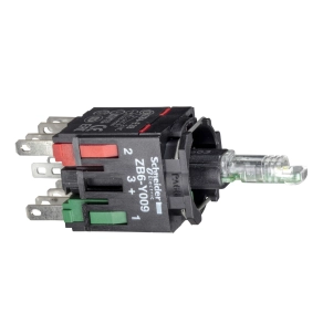 Schneider Electric Harmony XB6 - ZB6ZB65B - LED - es világító nyomógomb aljzat, kék