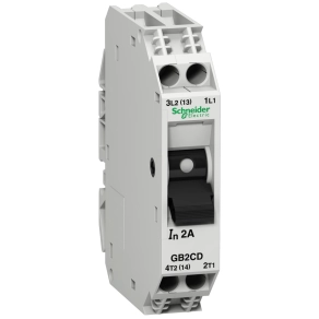   Schneider Electric TeSys GB2 - GB2CD14 - Hő - mágnes megszakító 8A 1P+N