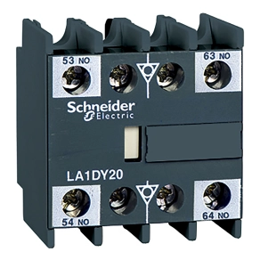 Schneider Electric TeSys D - LA1DZ31 - Por és nedvességálló segédérintkező blokk, homloklapi, 3Z+1NY, csav. Csatlakozás