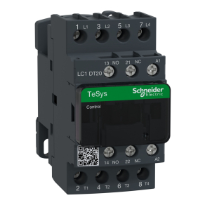   Schneider Electric TeSys D - LC1DT20P7 - AC mágneskapcsoló, 20A (AC1) , csavaros csatlakozású, 4Z pólus