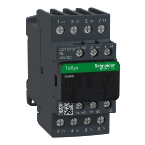 Schneider Electric TeSys D - LC1DT32BL - Kisfogy. DC mágneskapcsoló, 32A (AC1) , csavaros csatlakozás 4Z pólus