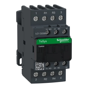 Schneider Electric TeSys D - LC1D258P7 - AC mágneskapcsoló, 40A (AC1) , csavaros csatlakozású, 2Z+2NY pólus