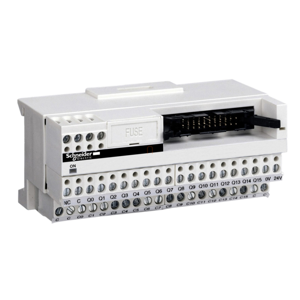 Modicon ABE7 elosztóblokk, miniatűr, HE10, 16 digitális csatorna, 1 sorkapocs/csatorna, LED visszajelzés ABE7H16C11 Schneider