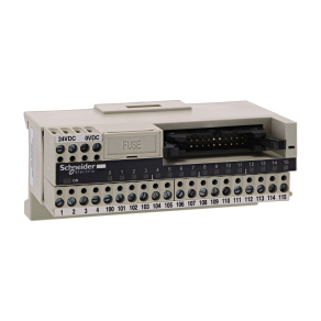   Schneider Electric Modicon ABE7 - ABE7H16C11 - elosztóblokk, miniatűr, HE10, 16 digitális csatorna, 1 sorkapocs/csatorna, LED visszajelzés