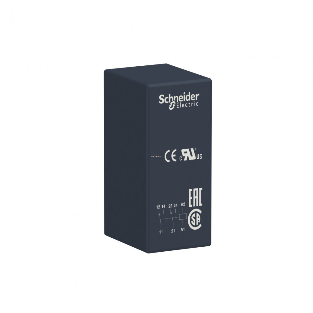 Schneider Nyákba ültethető relé, 2 váltó érintkező, 24VAC (RSB2A080B7)