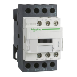   Schneider Electric TeSys D - LC1D098M7 - AC mágneskapcsoló, 20A (AC1), csavaros csatlakozású, 2Z+2NYpólus