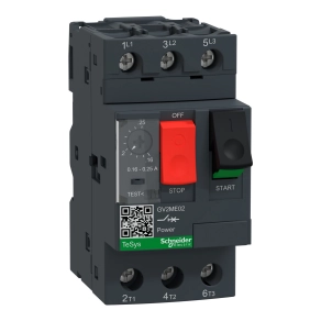 Schneider Electric TeSys - GV2ME02 - Motorvédő kapcsoló 0,16…0,25A, csavaros csatlakozás