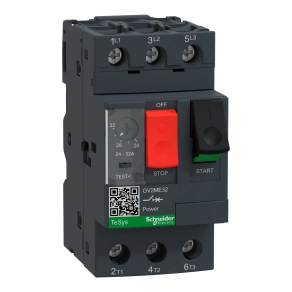 Schneider Electric TeSys - GV2ME32 - Motorvédő kapcsoló 24…32A, csavaros csatlakozás
