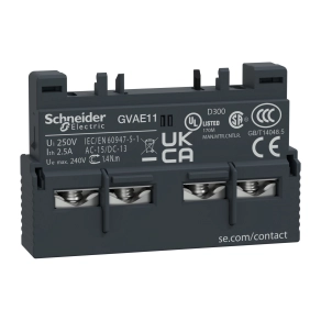 Schneider Electric TeSys - GVAE11 - Segédérintkező blokk, homloklapi, Z+NY