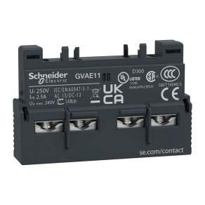   Schneider Electric TeSys - GVAE11TQ - Homloklapi segédérintkező NY + Z