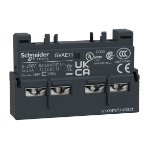 Schneider Electric TeSys - GVAE11TQ - Homloklapi segédérintkező NY + Z