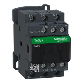 Schneider Electric TeSys D - LC1D18B7 - AC mágneskapcsoló, 7,5kW/18A (400V, AC3) , csavaros csatlakozás, 1Z+1NY