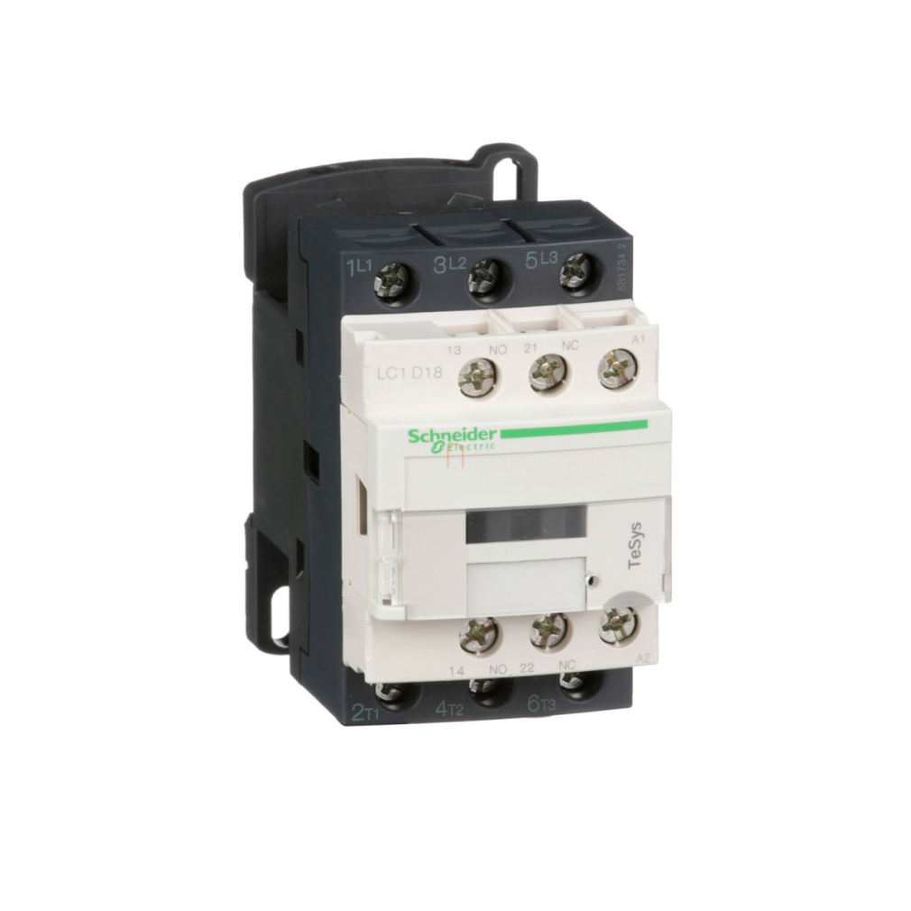 Schneider AC mágneskapcsoló, 7,5kW/18A (400V, AC3), csavaros csatlakozás