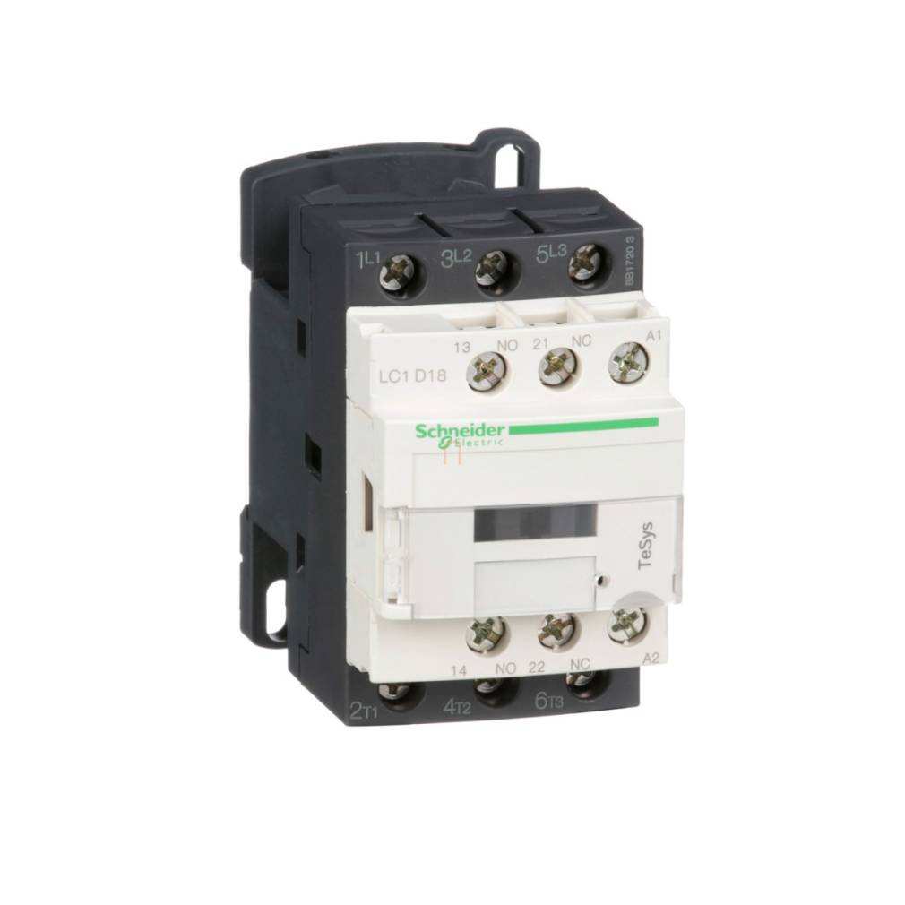 Schneider AC mágneskapcsoló, 7,5kW/18A (400V, AC3), csavaros csatlakozás