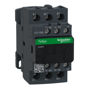   Schneider Electric TeSys D - LC1D25P7 - AC mágneskapcsoló, 11kW/25A (400V, AC3) , csavaros csatlakozás, 1Z+1NY