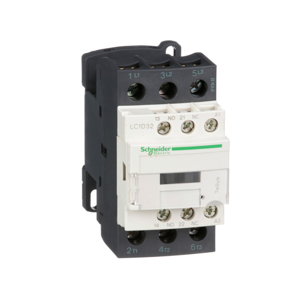 Schneider AC mágneskapcsoló, 15kW/32A (400V, AC3), csavaros csatlakozás