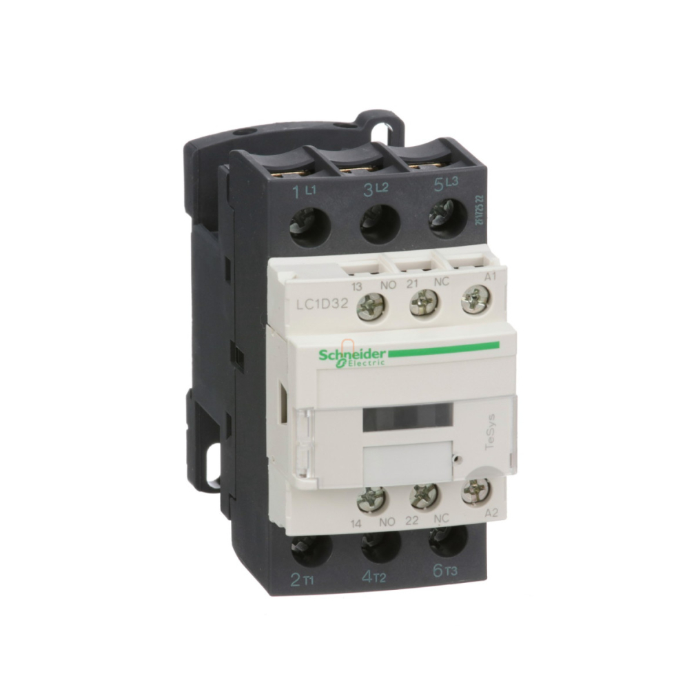 Schneider AC mágneskapcsoló, 15kW/32A (400V, AC3), csavaros csatlakozás
