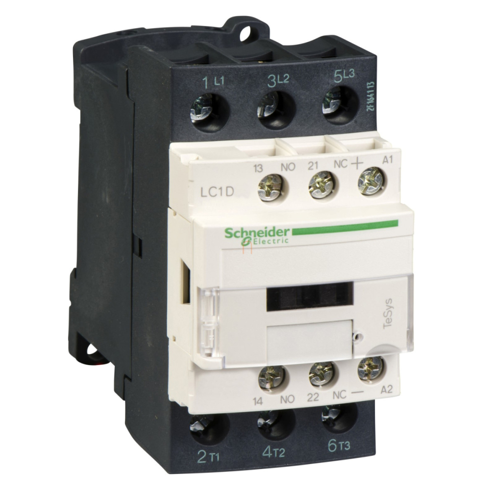 LC1-D25BL kisfogyasztású mágneskapcsoló DC, 11kW/25A (400V, AC3), csavaros csatlakozás, 1Z+1NY, Tekercs: 24V DC, Schneider