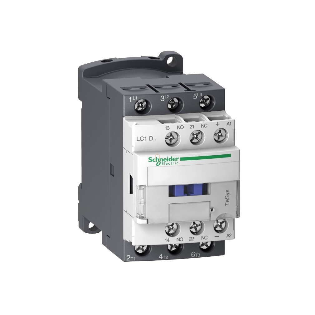 LC1-D32BL Mágneskapcsoló Kisfogy. DC, 15kW/32A (400V, AC3), csavaros csatlakozás, 1Z+1NY, Tekercs: 24V DC, Schneider